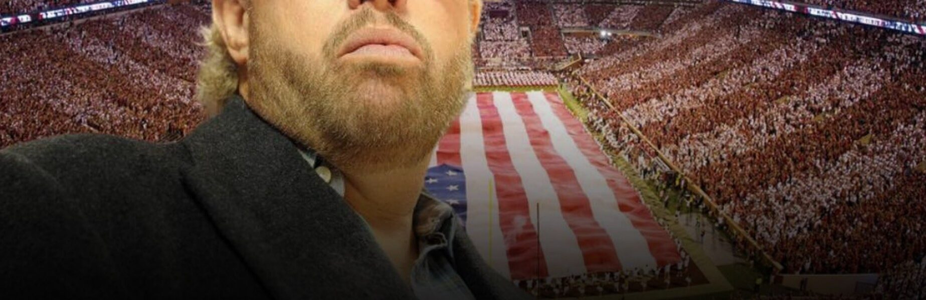 During the season opener, 85,000 University of Oklahoma fans sing a song in honor of Toby Keith in the stadium.