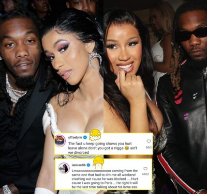 Cardi B and Offset went to a news site to curse at each other because they had blocked each other, recently.