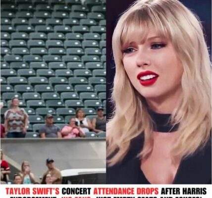 Taylor Swift's attendance at concerts decreases following the endorsement of Harris: ‘No Fans, Just Empty Seats and Echoes’.