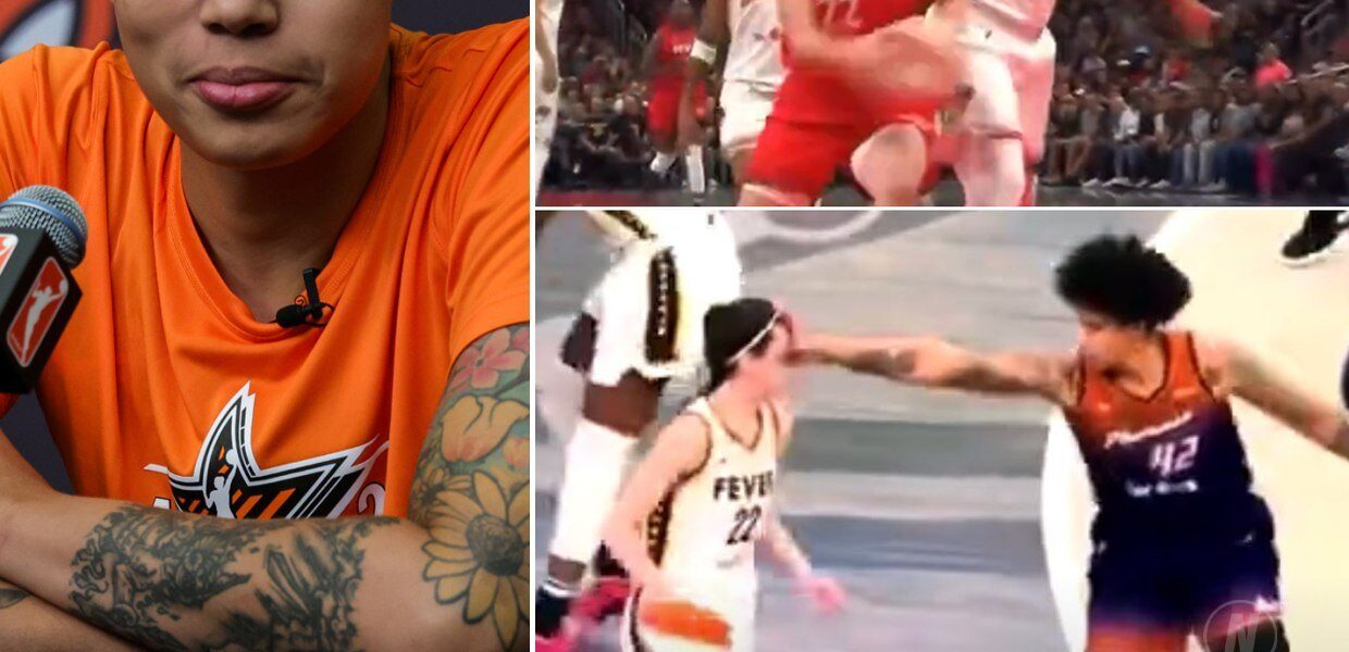 BREAKING: Brittney Griner responds to viral videos of her HITTING Clark in the face again and again